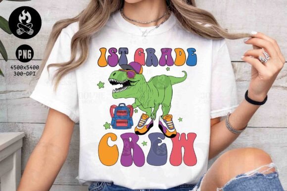 1st Grade Crew DinosaurPNG Back To School
