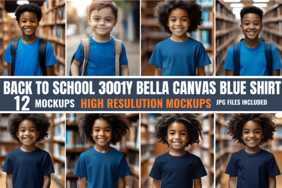 Back to School 3001Y BC Blue Mockups: A Versatile Tool for Designers and Educators