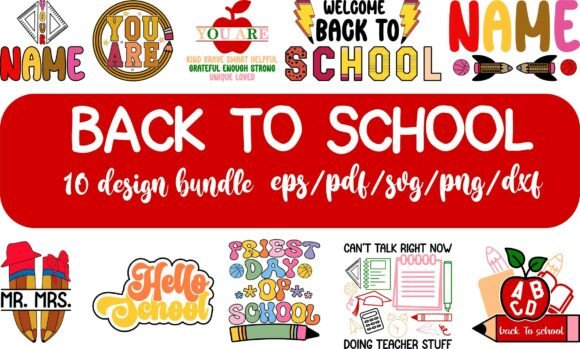 Back to School Bundle SVG PNG: A Versatile Design for Creative Projects