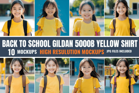 Back to School Gildan 5000B Mockups: A Clean, Versatile Tool for Designers and Creators