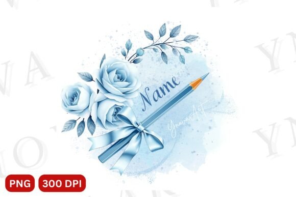 Back to School Pencil Florals PNG: A Refined Design for Educators and Students