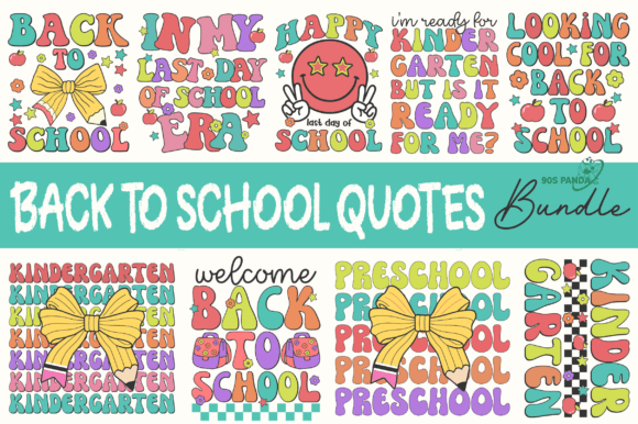 Back to School Quotes Design Bundle: A Creative Resource for Educators and Designers