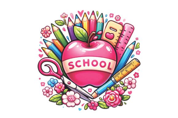 CUSTOM Name Kids PNG Back to School