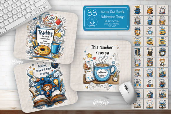 Funny Teacher Mouse Pad Back to School