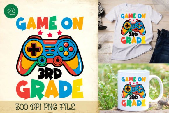 Game On 3rd Grade Back to School PNG: A Versatile Digital Asset for Creative Projects