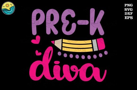 Pre-K Diva SVG, Back to School SVG: A Vibrant Design Solution for Educators and Parents