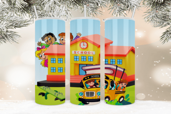 School Vibes Back to School Tumbler PNG